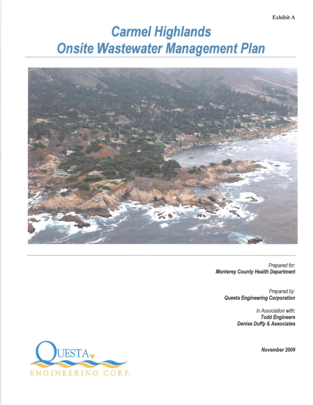 Carmel Highlands Onsite Wastewater Management Plan