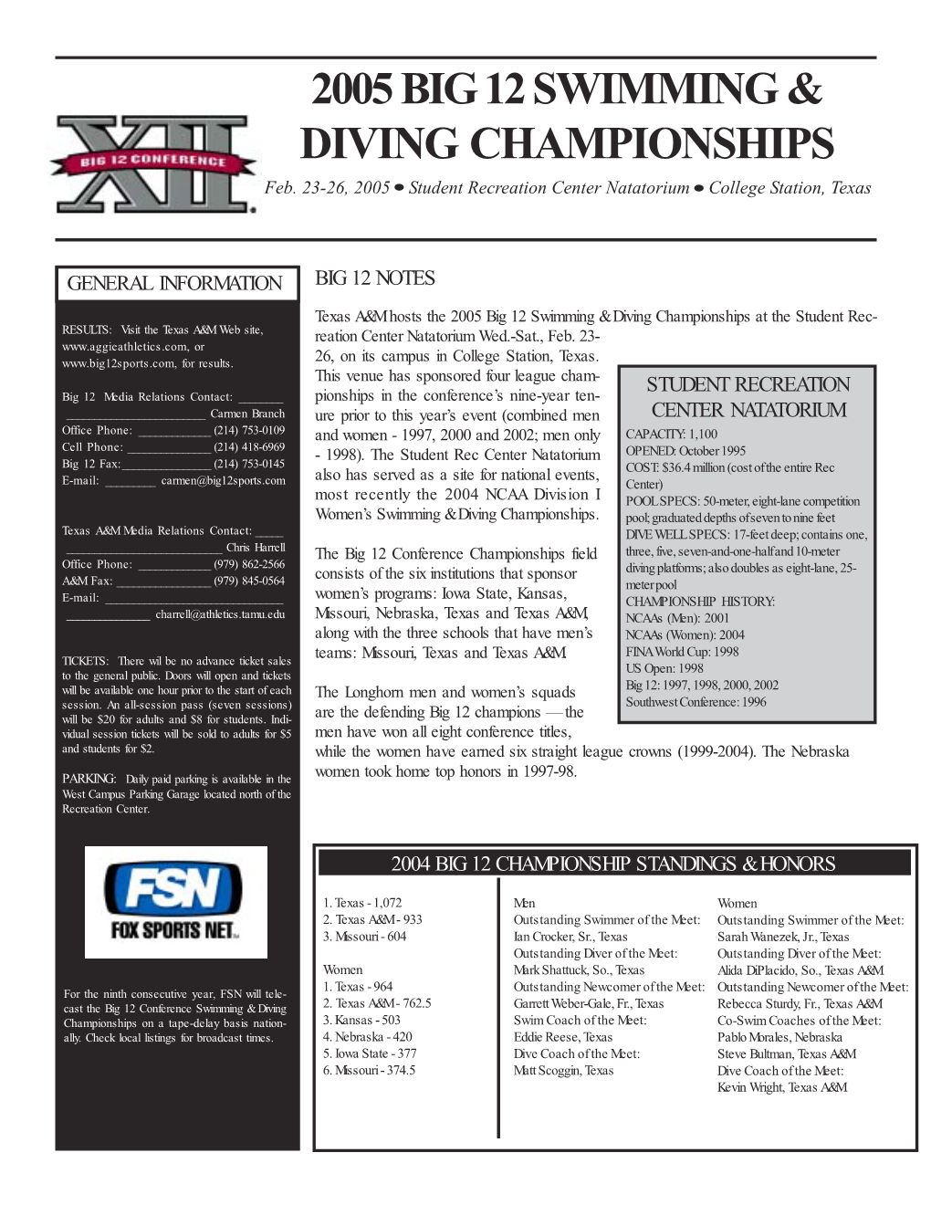 05Championship Notes