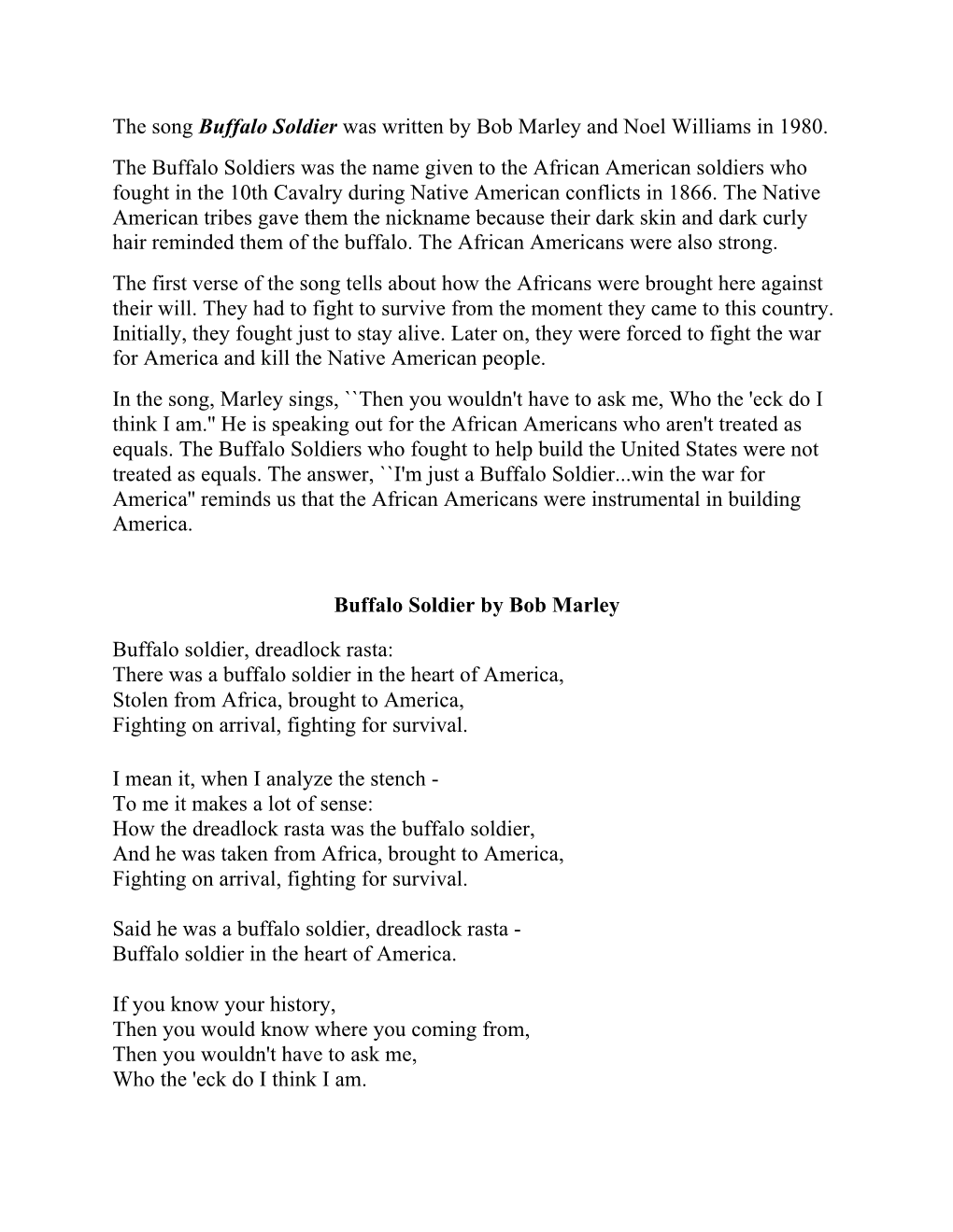 Buffalo-Soldier-Lyric.Pdf