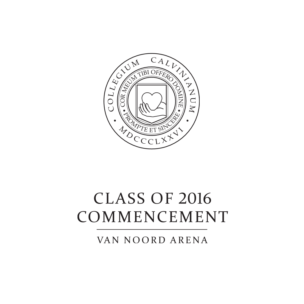 Class of 2016 Commencement