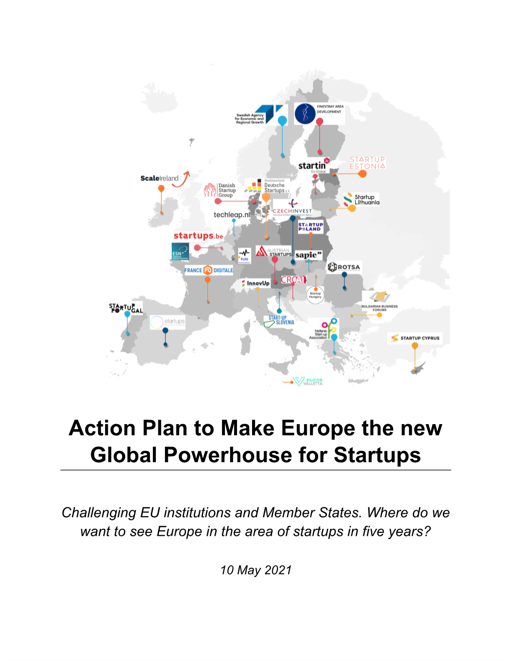 Action Plan to Make Europe the New Global Powerhouse for Startups