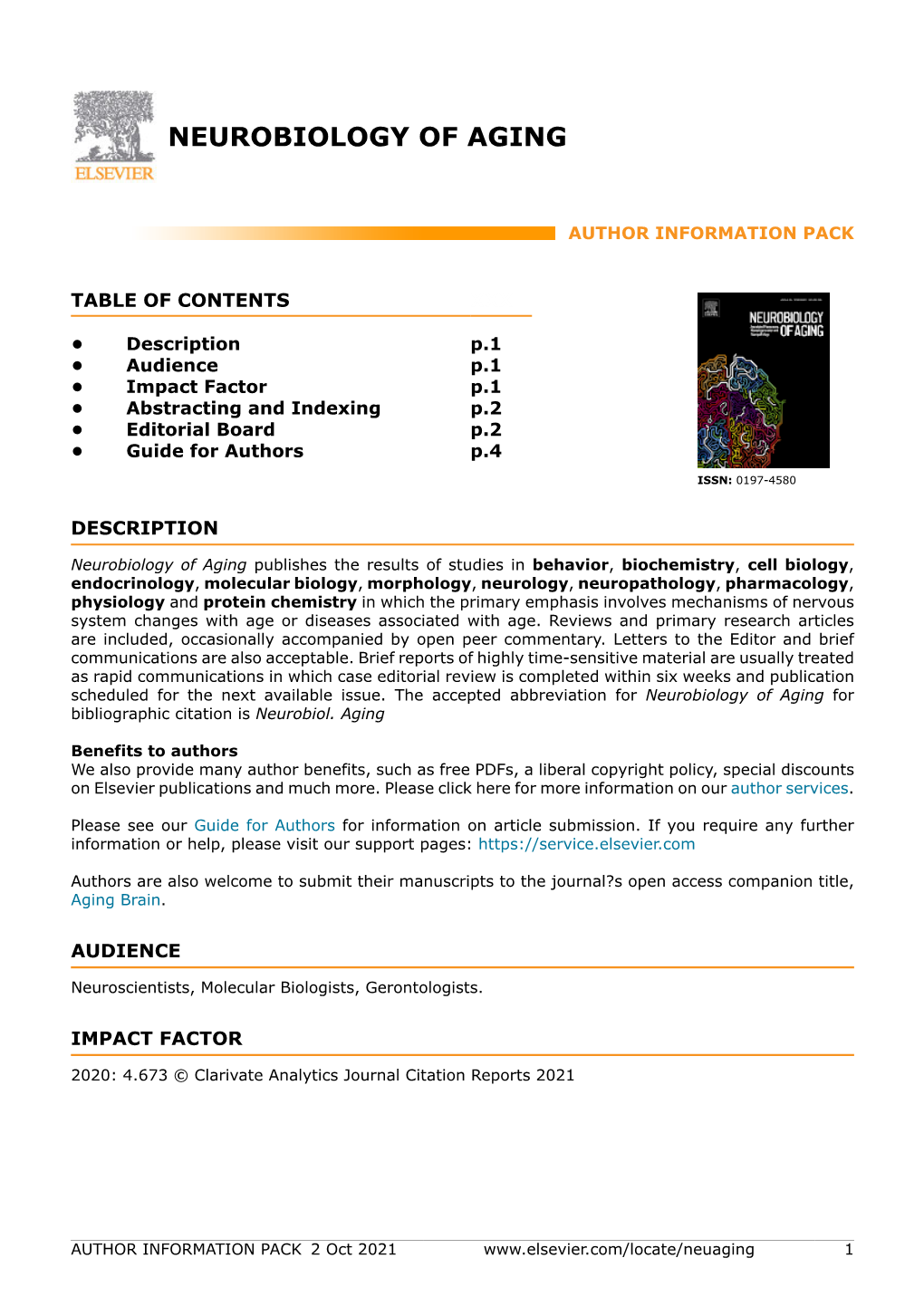 Neurobiology of Aging