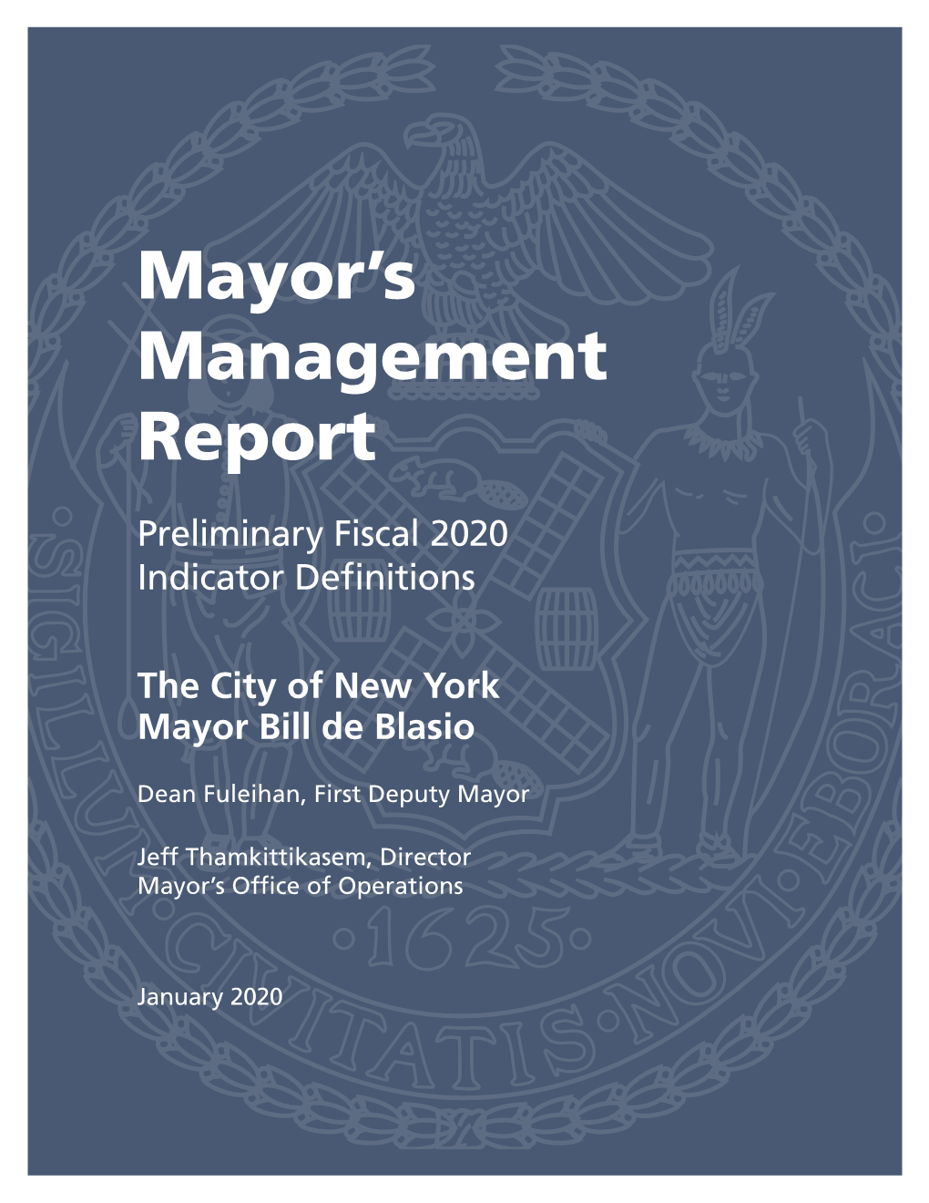 Preliminary FY 2020 Indicator Definitions