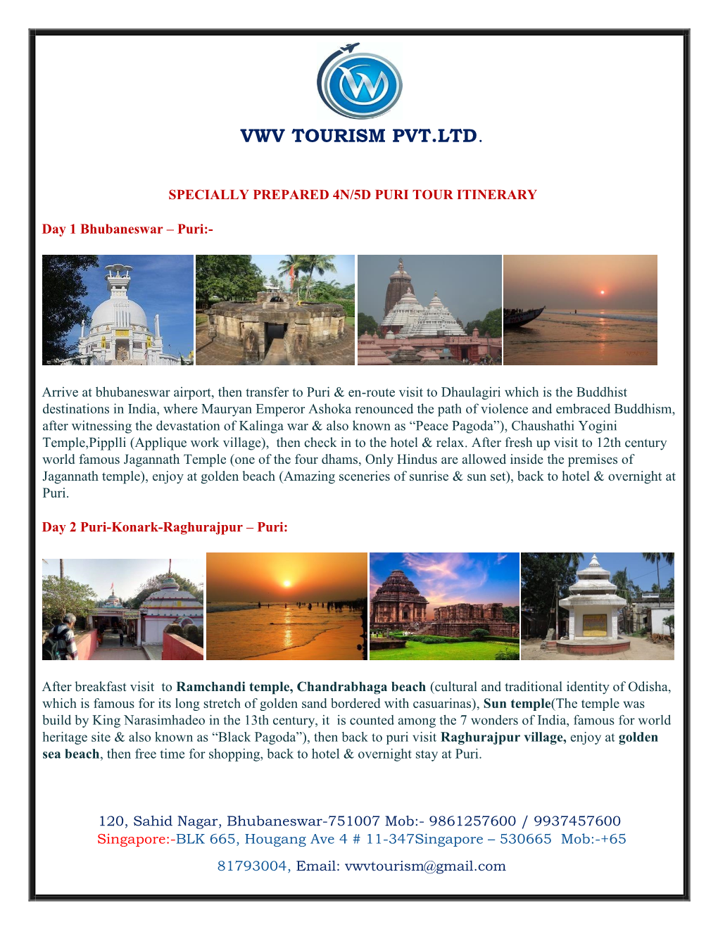 Vwv Tourism Pvt.Ltd