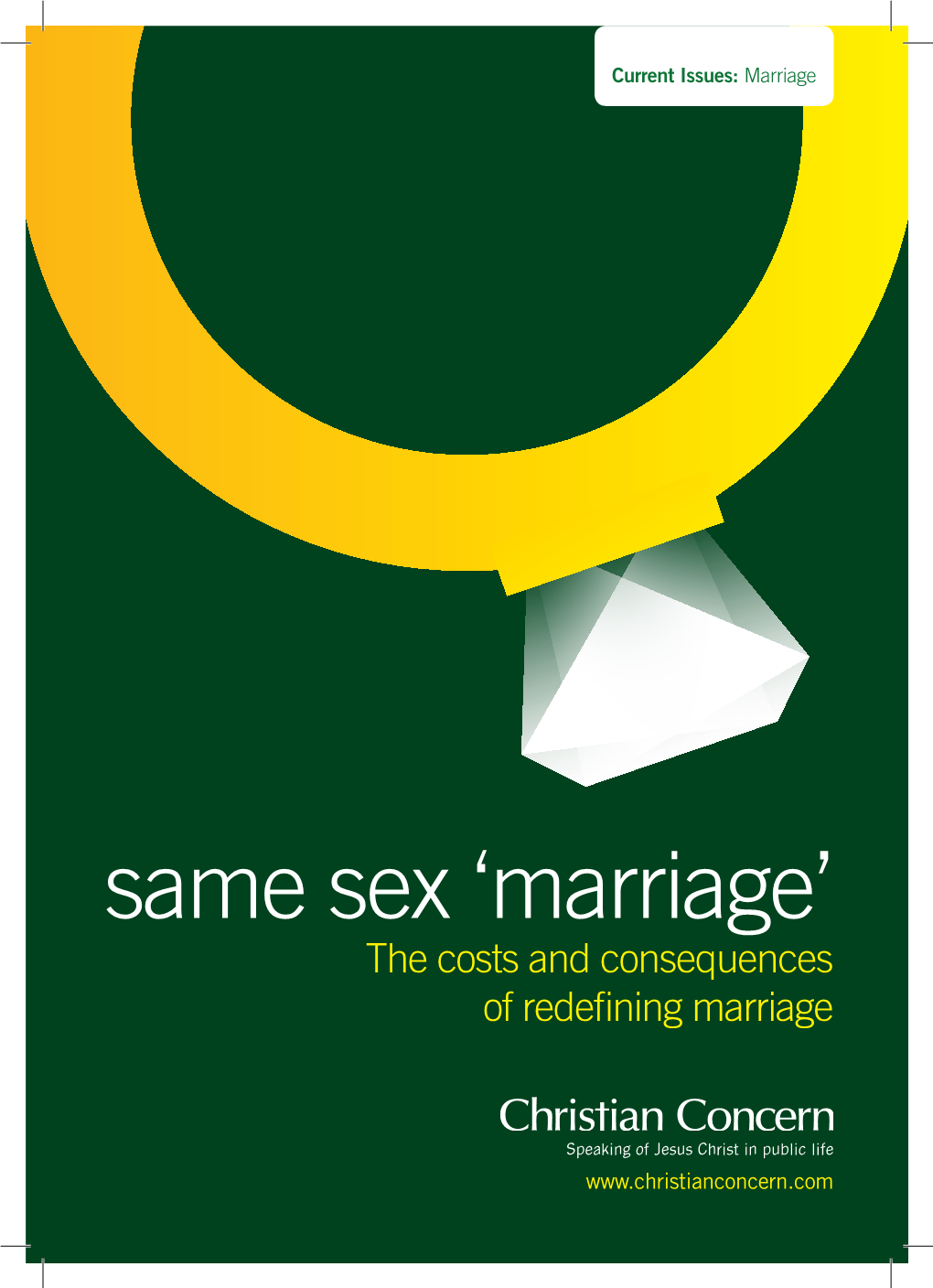Same Sex 'Marriage'