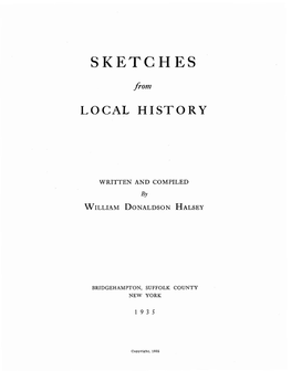 Sketches from Local History