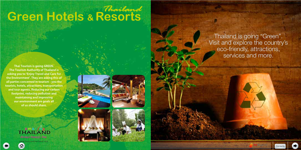 Thailand Is Going “Green”. Visit and Explore the Country's Eco-Friendly