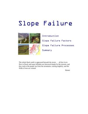 Slope Failure