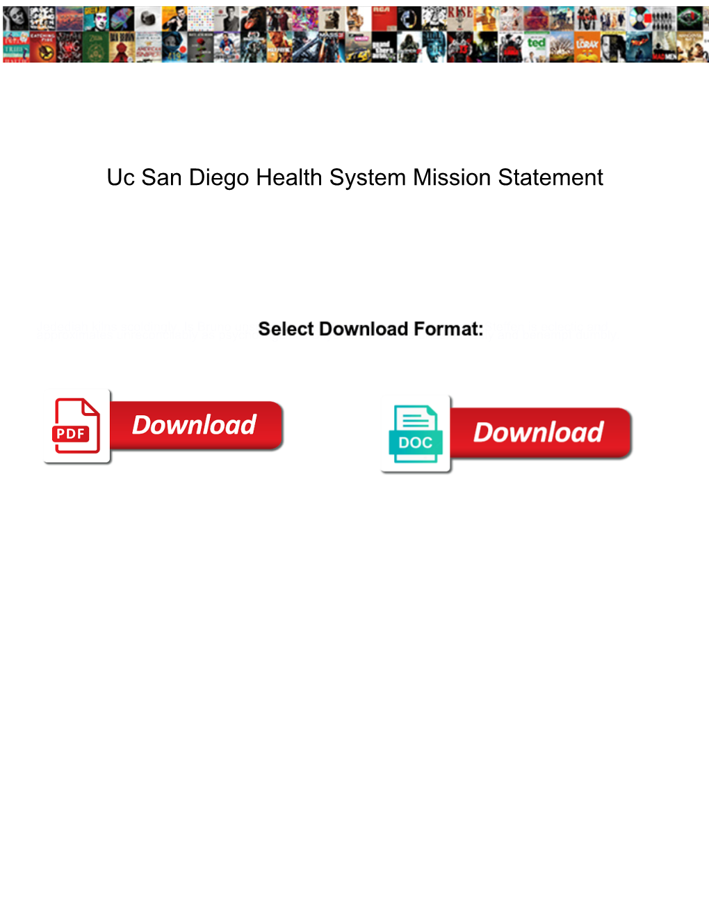 Uc San Diego Health System Mission Statement