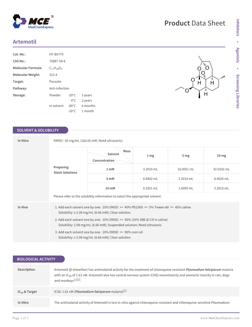 Product Data Sheet