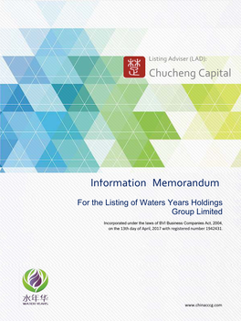 Chucheng Capital Information Memorandum