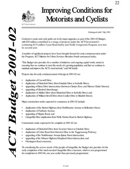 Improving Conditions for Motorists and Cyclists