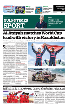 Al-Attiyah Snatches World Cup Lead with Victory in Kazakhstan