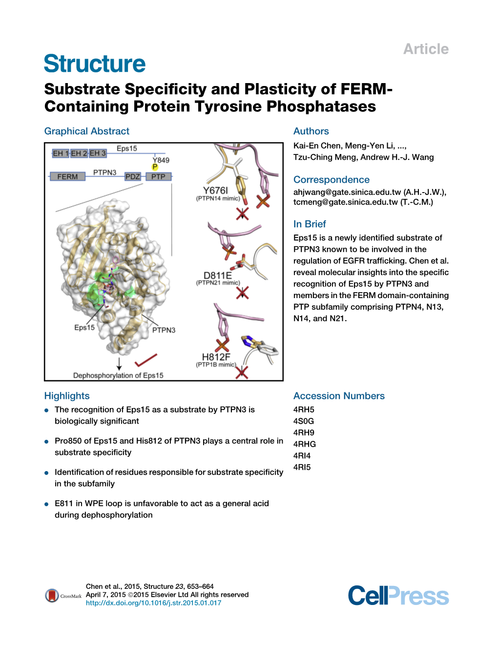 Substrate Specificity and Plasticity of FERM-Containing Protein Tyrosine