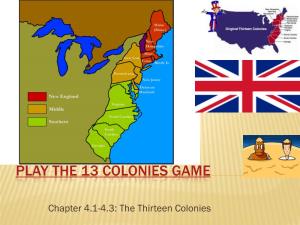 Play the 13 Colonies Game