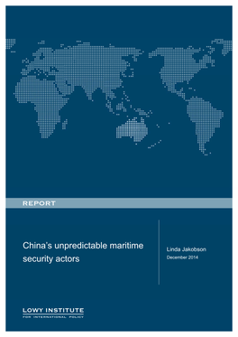 China's Unpredictable Maritime Security Actors