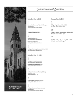 Spring 2021 Commencement Program (Pdf)