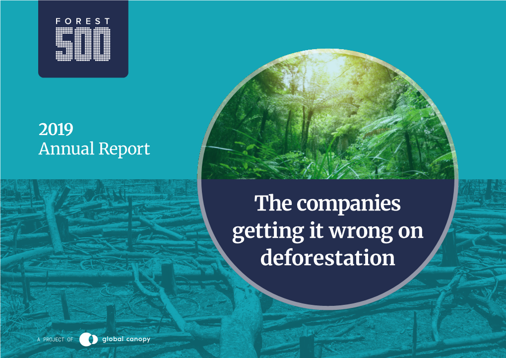 The Companies Getting It Wrong on Deforestation Contents Annual Report 2019 | 2 Executive Summary Agricultural Commodities