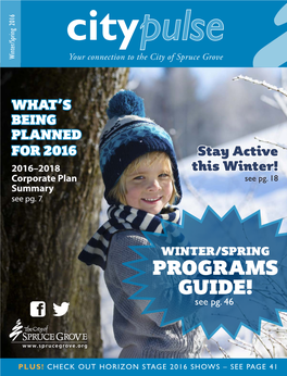 PROGRAMS GUIDE! See Pg