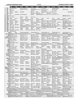 Sunday Morning Grid 3/1/15 Latimes.Com/Tv Times