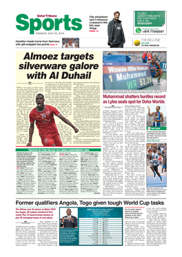 Almoez Targets Silverware Galore with Al Duhail