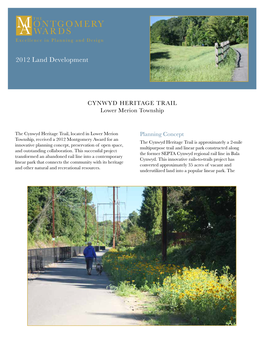 Cynwyd Heritage Trail Lower Merion Township