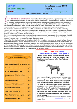 June 2008 Newsletter In
