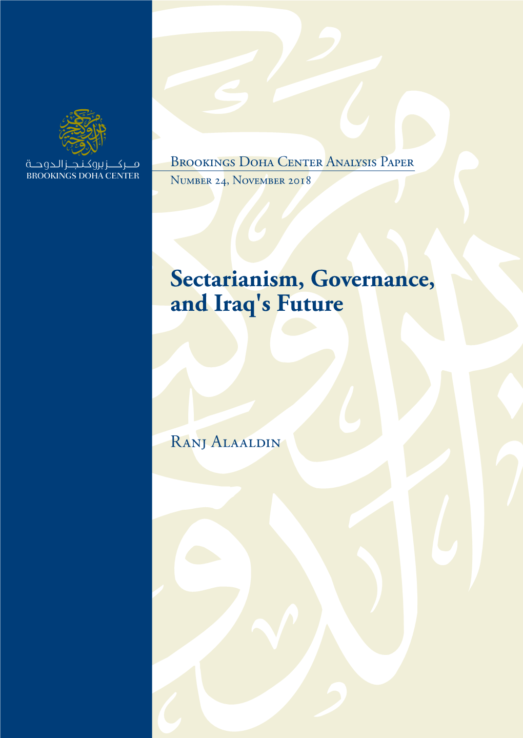 Sectarianism, Governance, and Iraq's Future