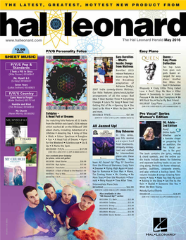 The Hal Leonard Herald May 2016