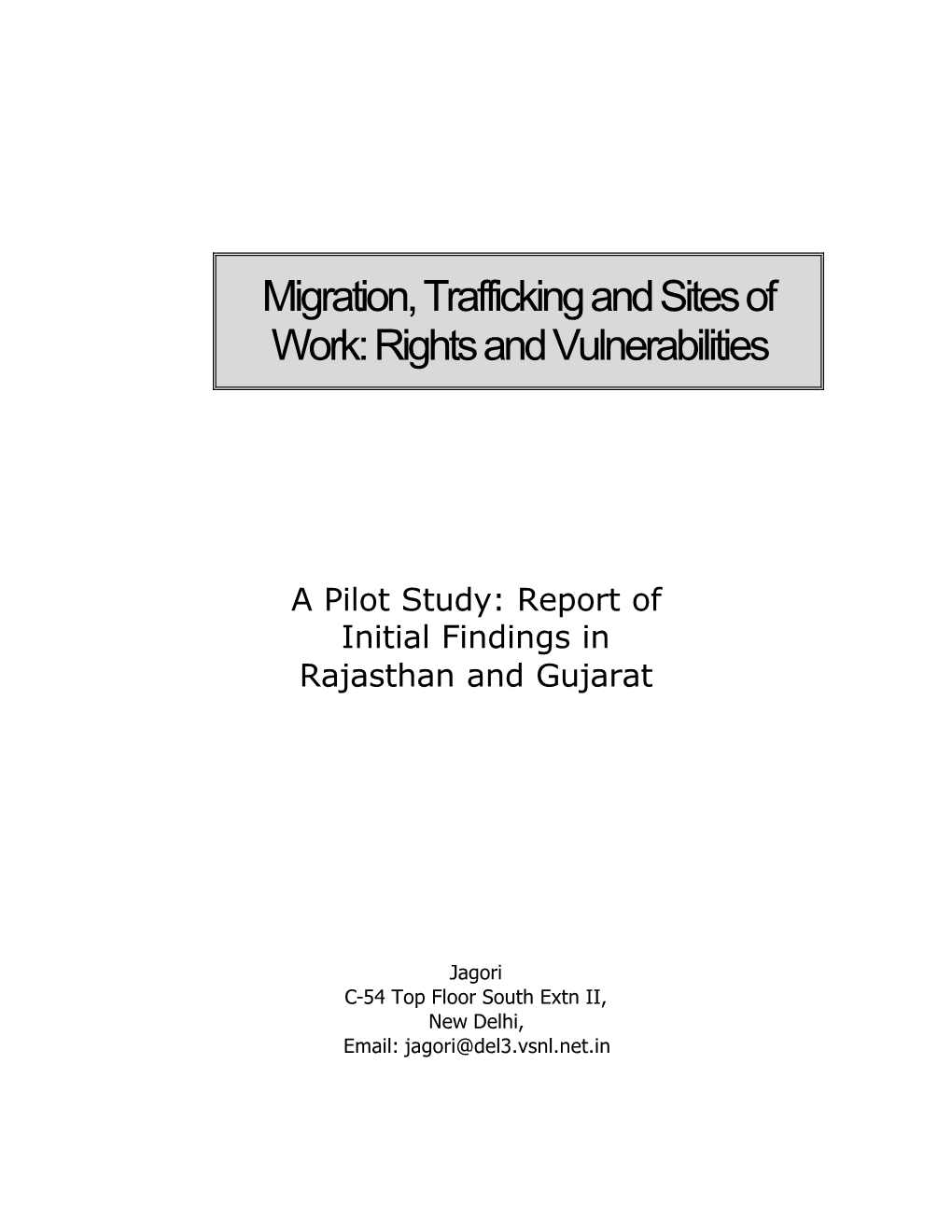 Migration Final Report
