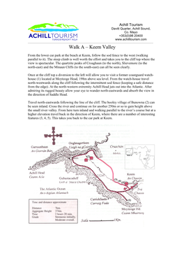 Walk a – Keem Valley