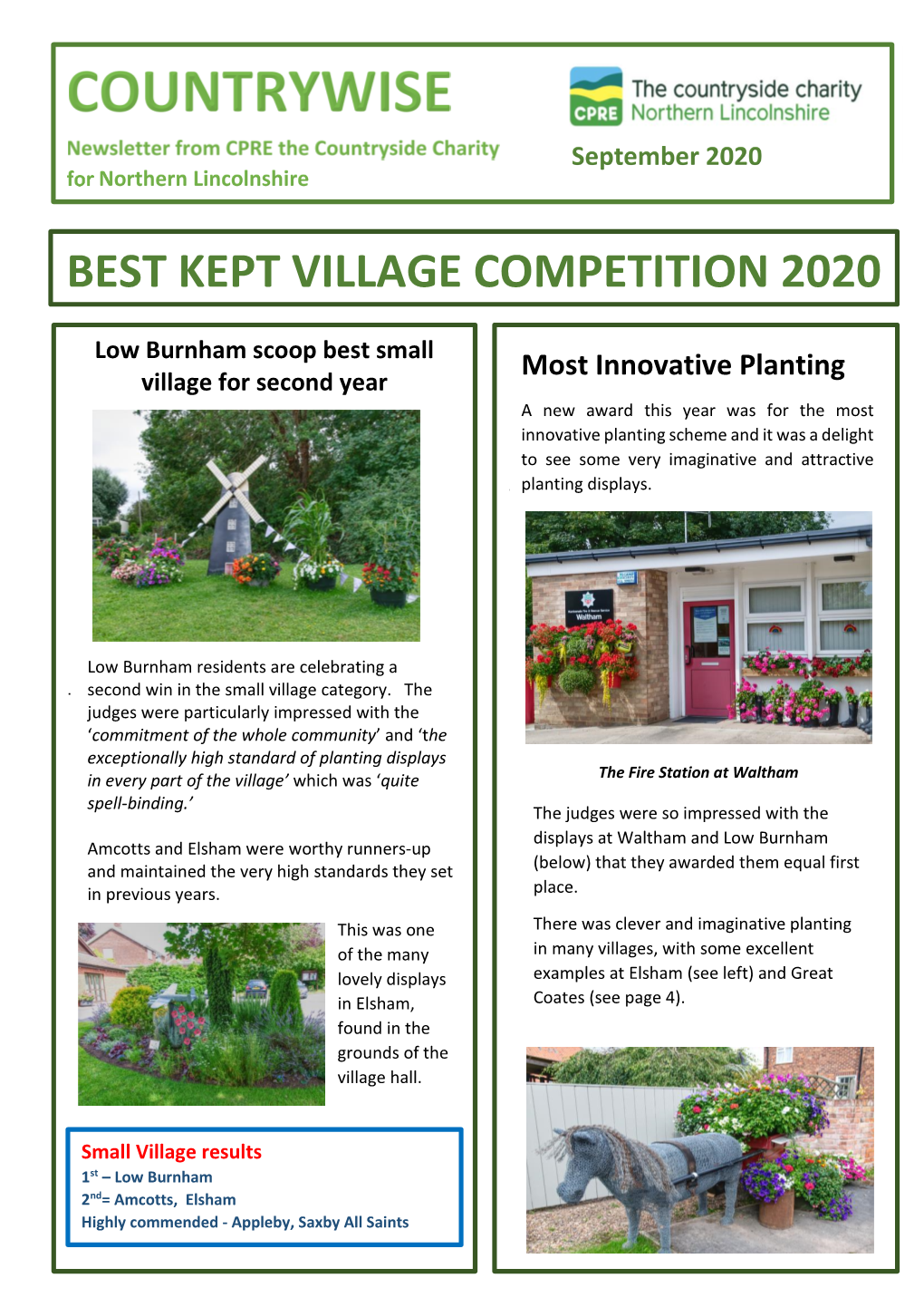 Best Kept Village Competition 2020