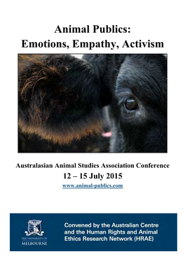 Animal Publics: Emotions, Empathy, Activism