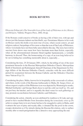 (Ed.),The Venerable Icon of Our Lady of Philermos in Art, History and Religion, Valletta: Progress Press, 2002, 64 Pp
