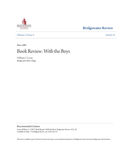 Book Review: with the Boys William C