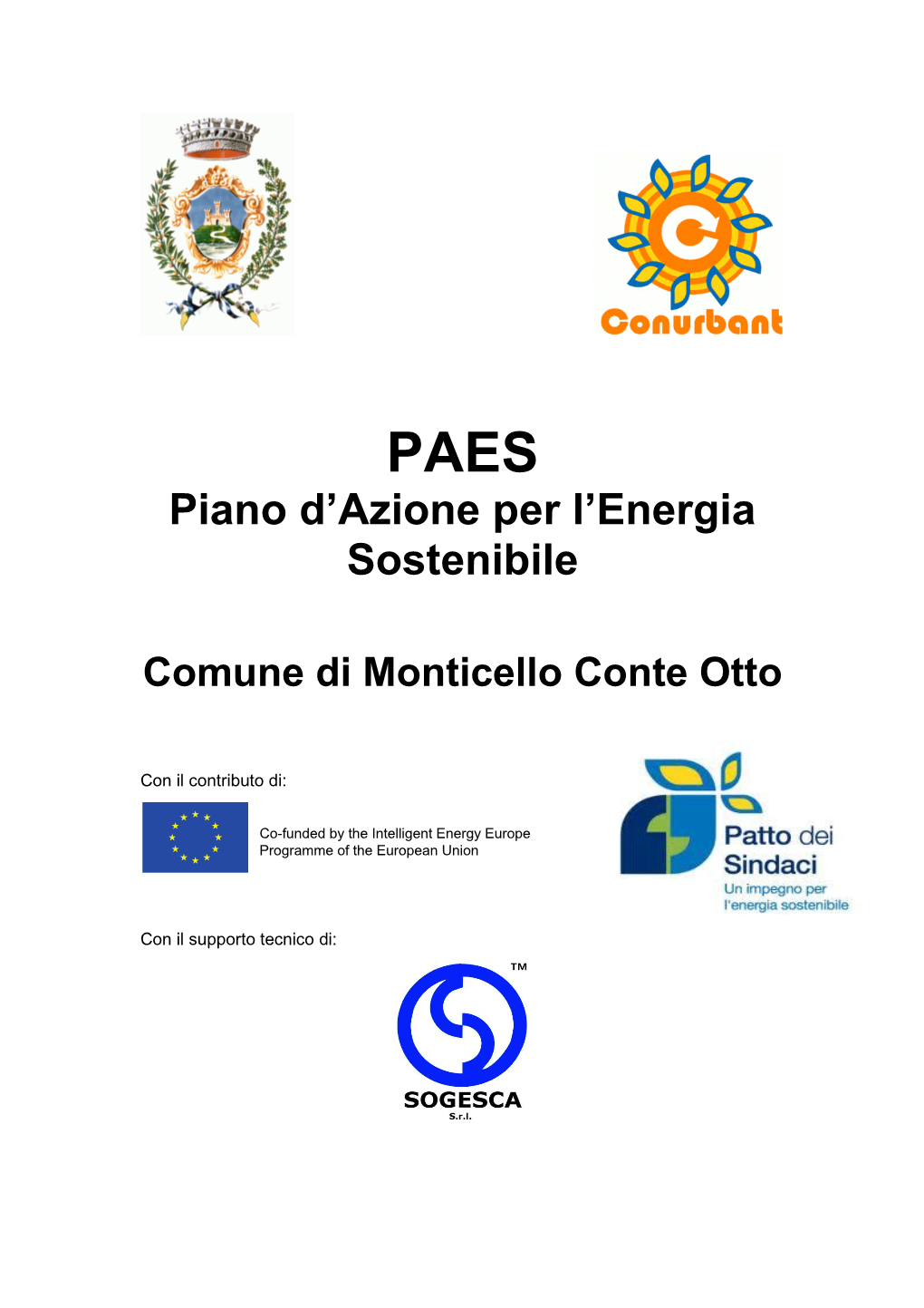 PAES Piano D'azione Per L'energia Sostenibile Comune Di Monticello