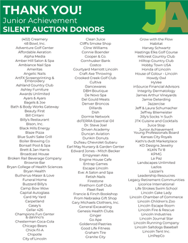 Silent Auction Donors.Indd