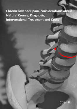 Chronic Low Back Pain, Considerations About: Natural Course, Diagnosis