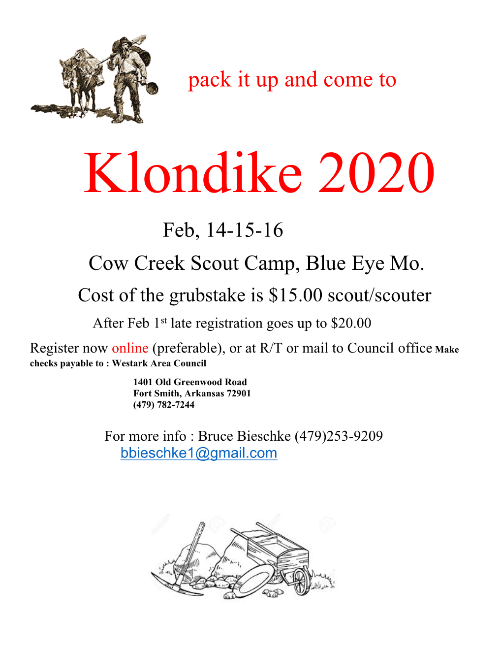 2020 Klondike Scoutmaster Packet