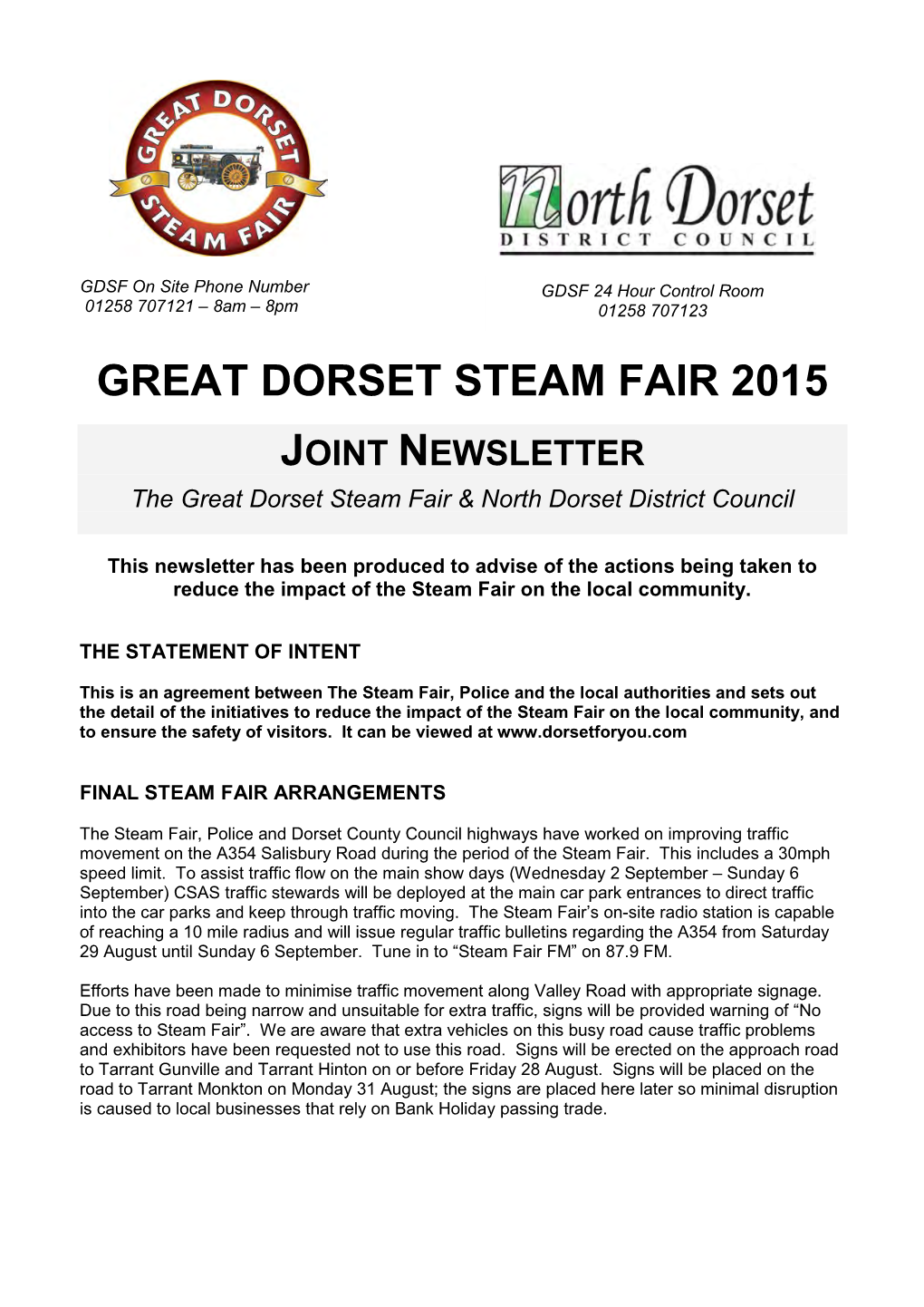 Great Dorset Steam Fair 2015