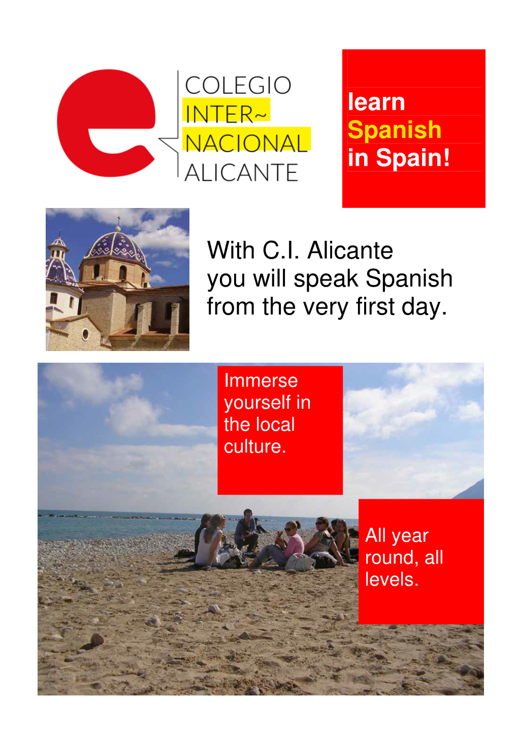 With CI Alicante You Will Speak Spanish from the Very First Day