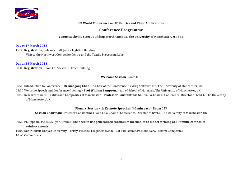 Conference Programme