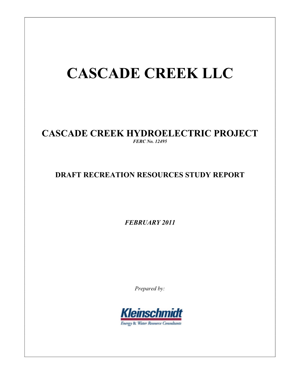 Cascade Creek Llc