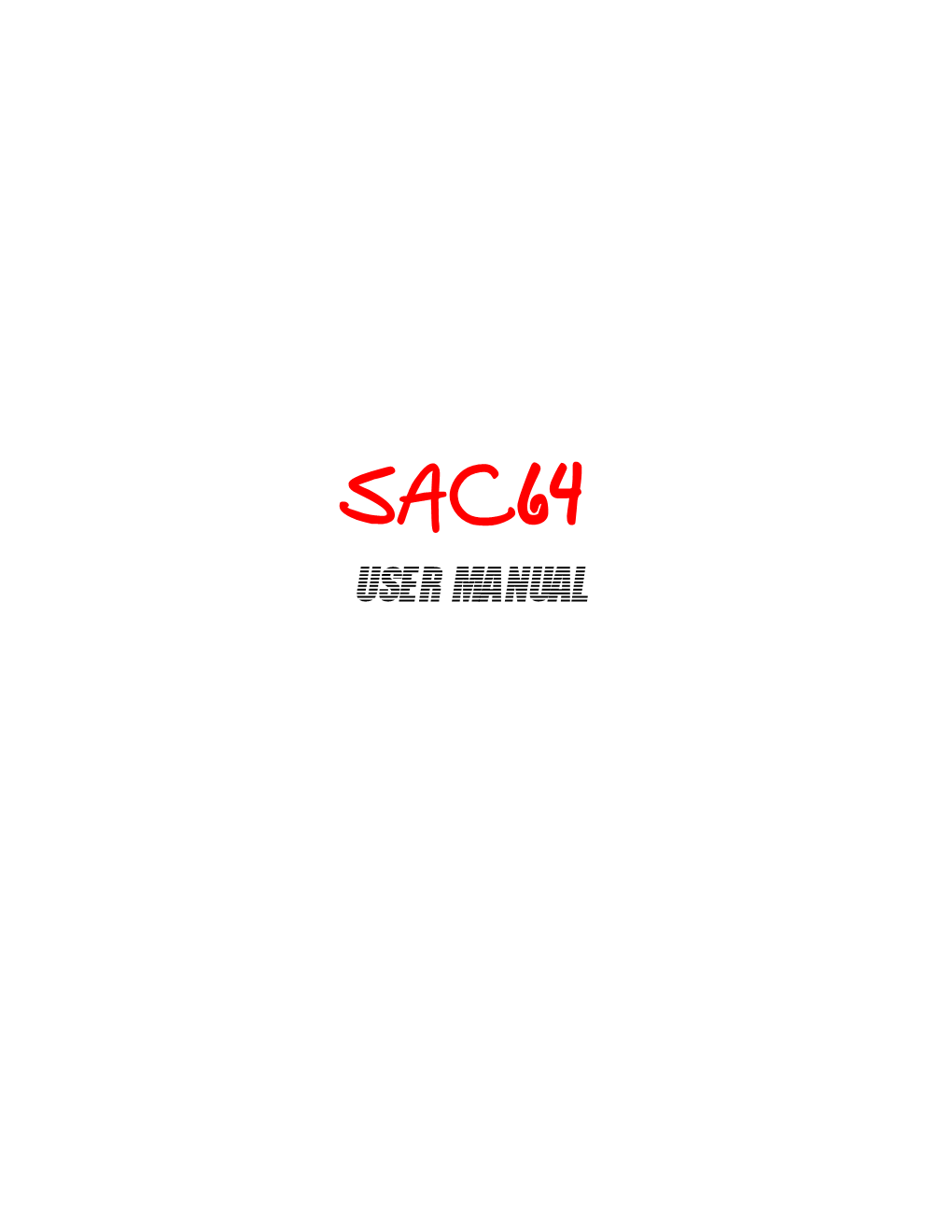 SAC User Manual