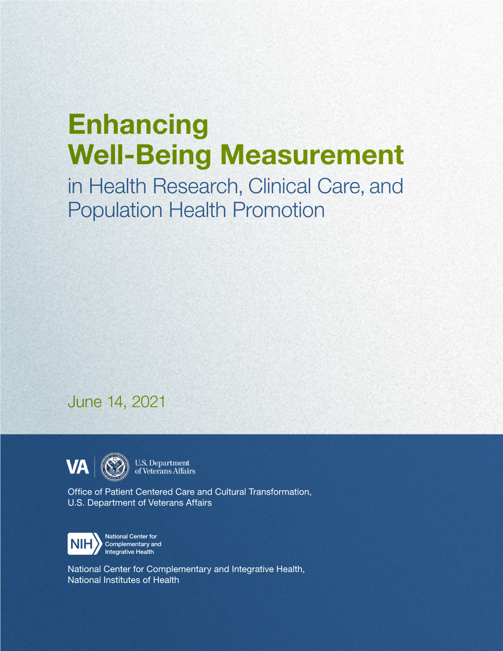 Enhancing Well-Being Measurement in Health Research, Clinical Care, and Population Health Promotion