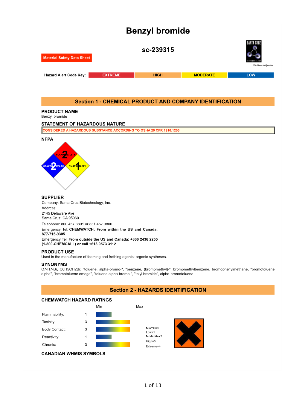 Benzyl Bromide