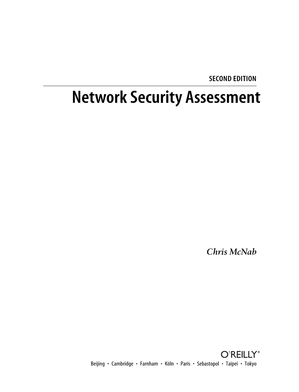 O'reilly Network Security Assessment