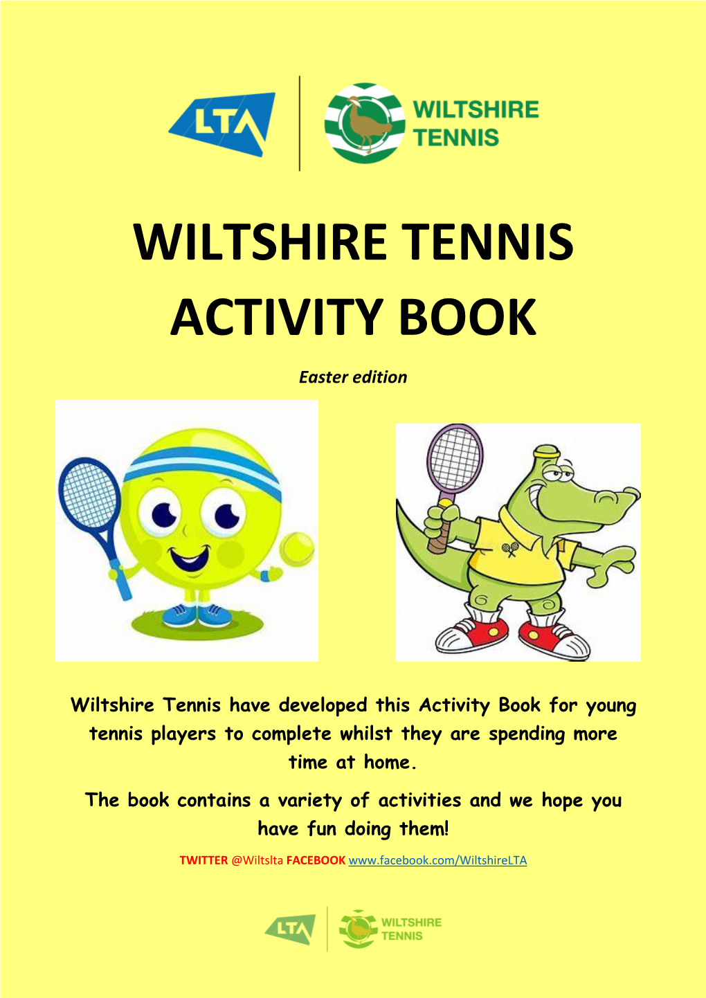 Wiltshire Tennis Activity Book