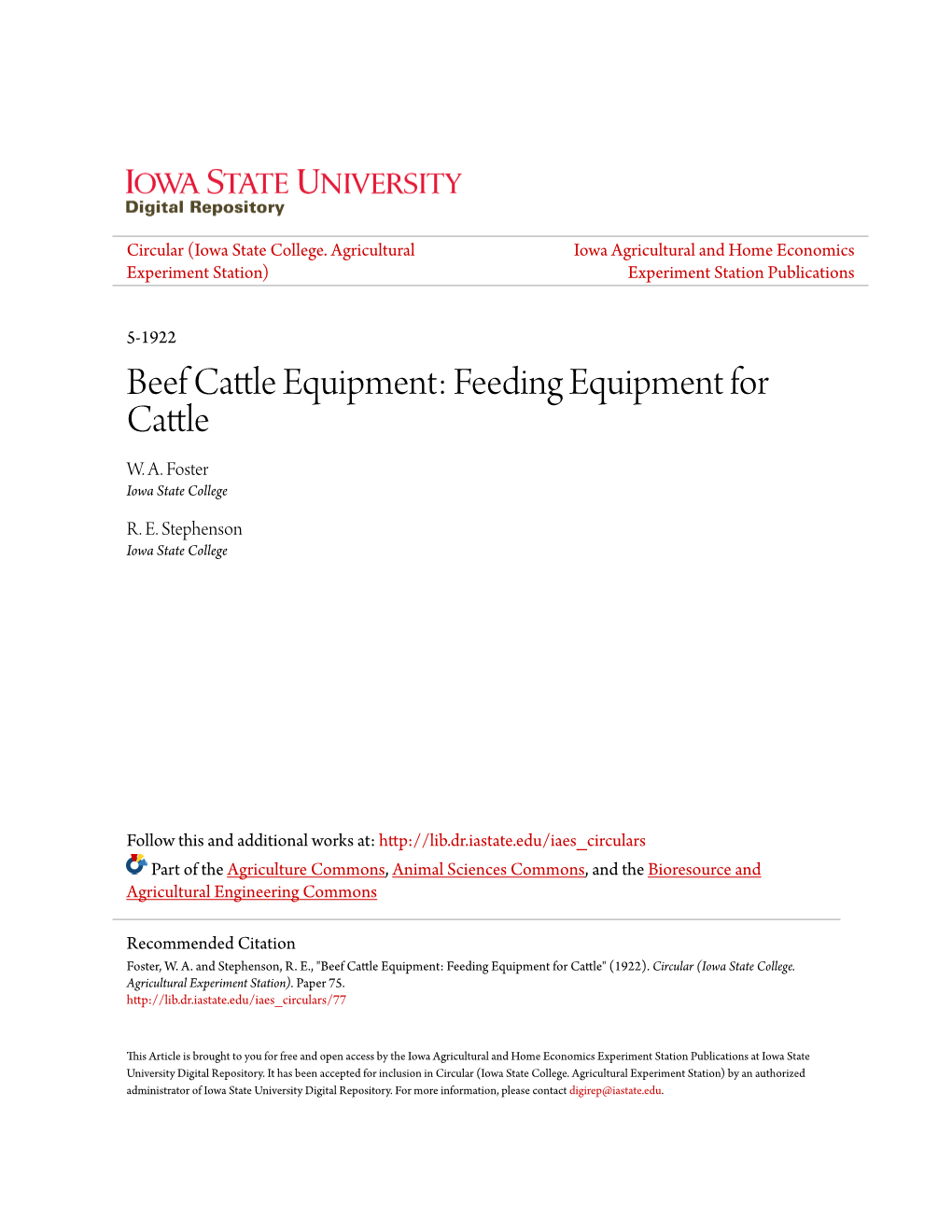 Beef Cattle Equipment: Feeding Equipment for Cattle