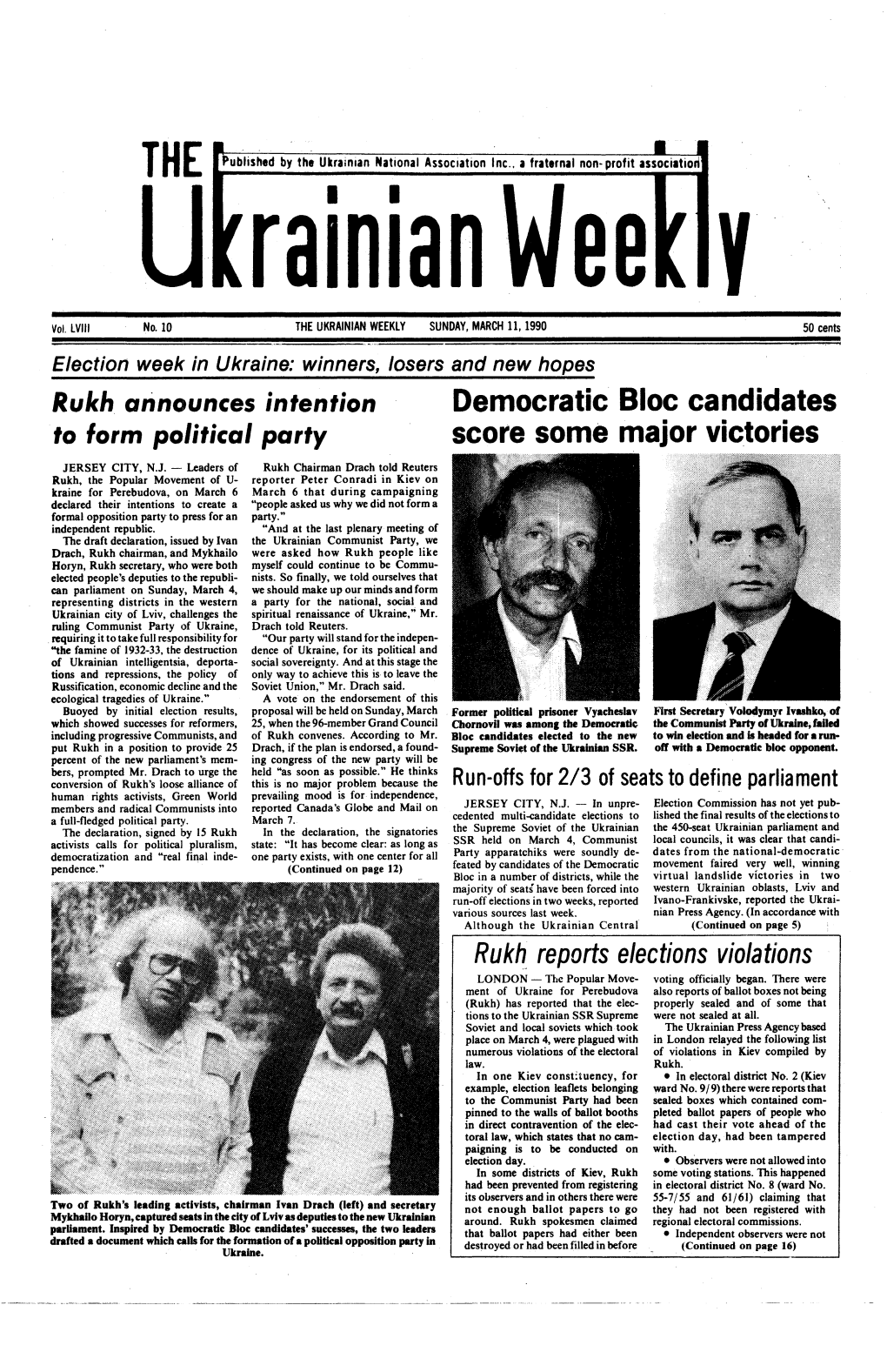 The Ukrainian Weekly 1990, No.10